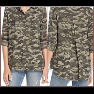 Camo Button Down Long Sleeve Shirt